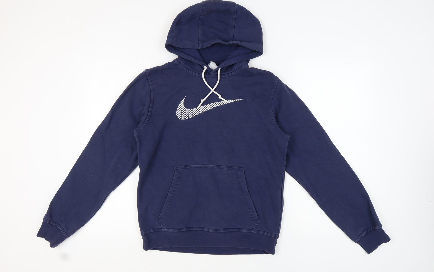 Nike Men's Blue Graphic Pullover Hoodie - Size S
