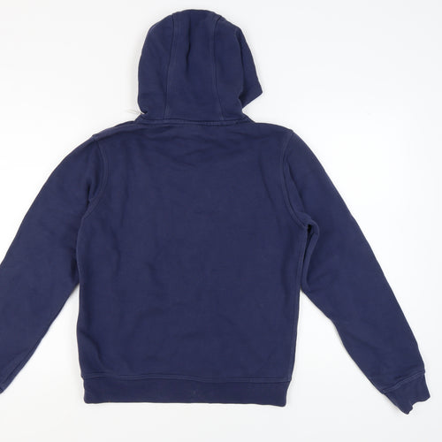 Nike Men's Blue Graphic Pullover Hoodie - Size S