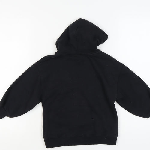 Zara Girls Stranger Things Black Pullover Hoodie, Size 6-7 Years