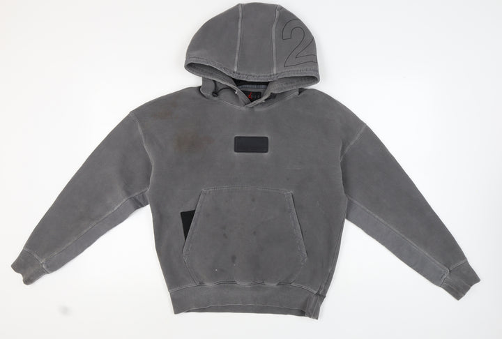 Nike Men's Grey S Pullover Hoodie with Pockets