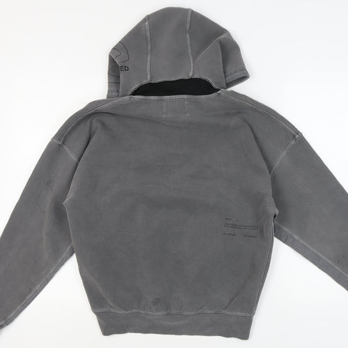 Nike Men's Grey S Pullover Hoodie with Pockets
