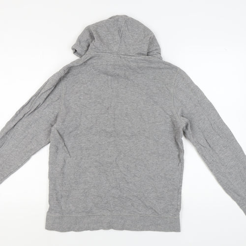 Jack & Jones Grey Unisex Hoodie Large Pullover