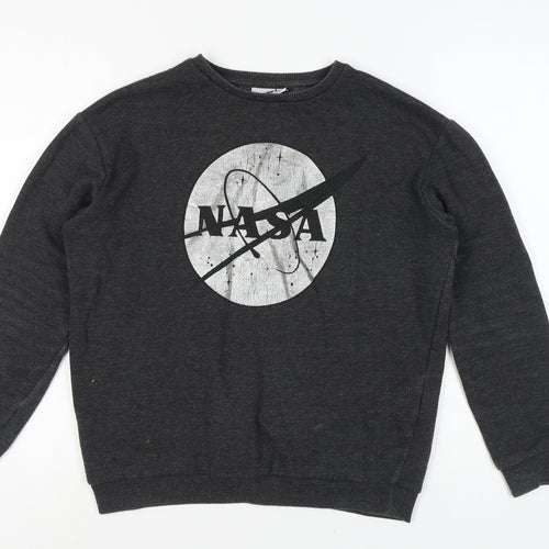 Women's NASA Black Pullover Sweatshirt Size 10