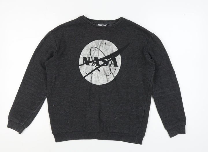 Women's NASA Black Pullover Sweatshirt Size 10