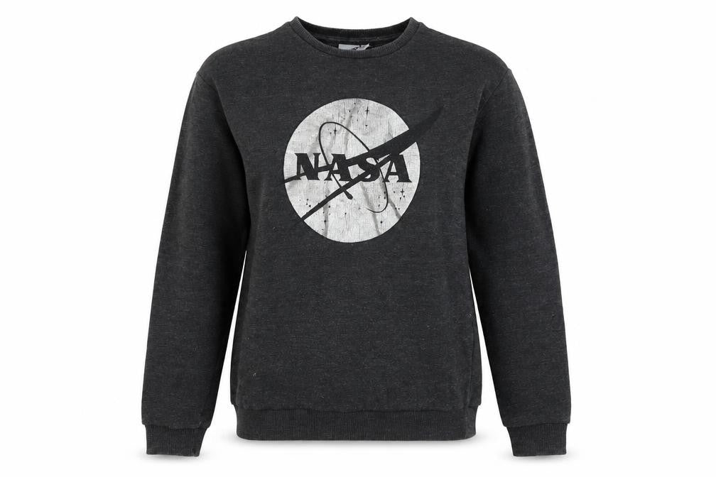 Front view of Women's NASA Black Pullover Sweatshirt, size 10