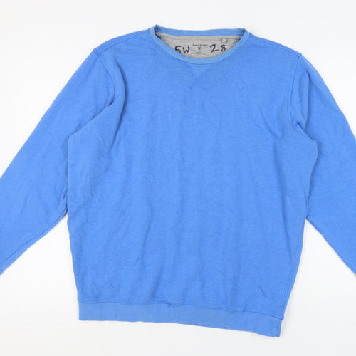 James Pringle Men's Blue Pullover Sweatshirt L