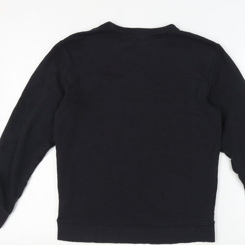 Lee Women's Black Logo Pullover Sweatshirt M
