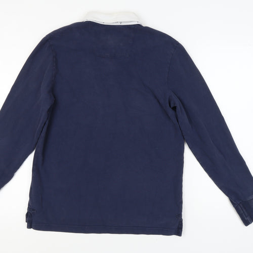 Crew Clothing Men's Blue Logo Sweatshirt, Size S
