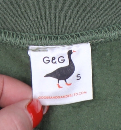 G&G Men's Green Pullover Sweatshirt S Logo
