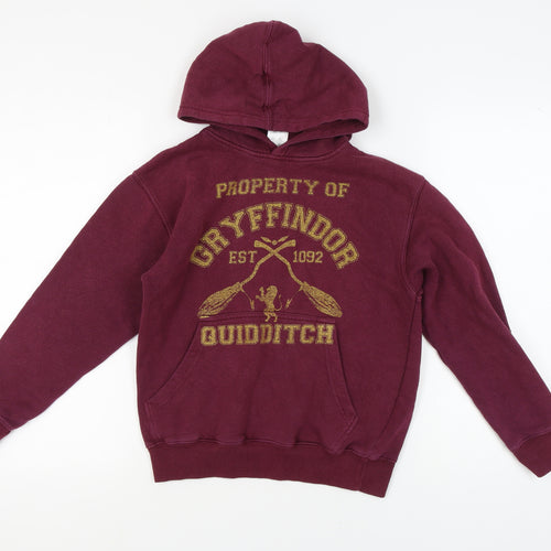 Harry Potter Girls Red Gryffindor Pullover Hoodie L