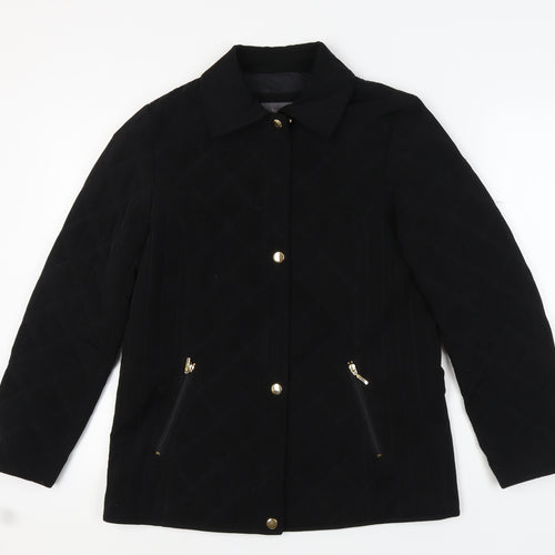 Liz Claiborne Women's Black Quilted Jacket M