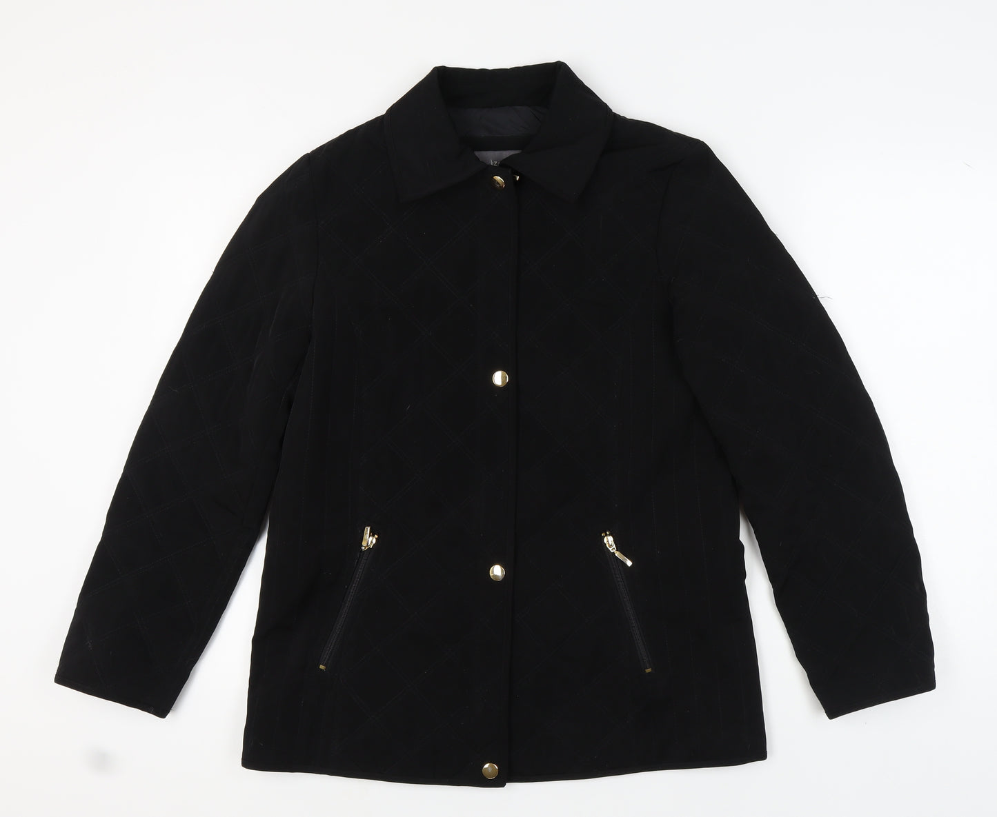 Liz Claiborne Women's Black Quilted Jacket M