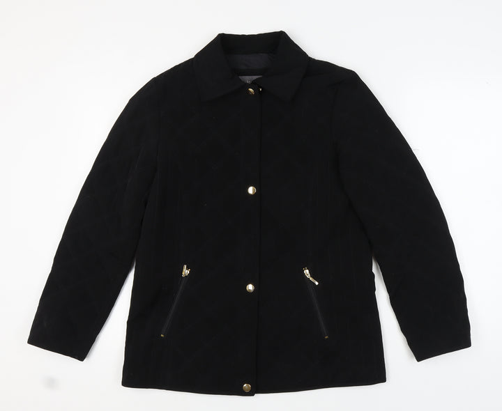 Liz Claiborne Women's Black Quilted Jacket M