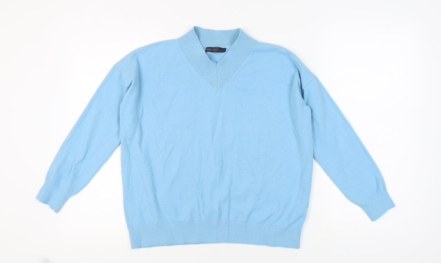 Marks and Spencer Women's Blue Pullover Jumper M