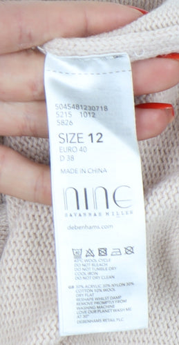 Nine by Savannah Miller Beige Women's Size 12 Jumper