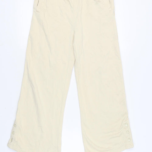 Marks and Spencer Girls Beige Trousers Age 13-14 Flame-Resistant