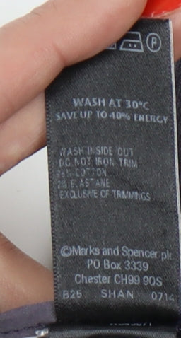 Marks and Spencer Women's Black Trousers - Size 14