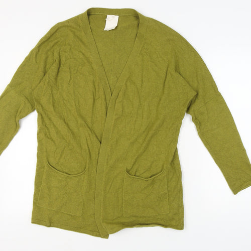 Braintree Women's Green Cardigan M V-Neck Knit