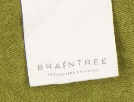 Braintree Women's Green Cardigan M V-Neck Knit