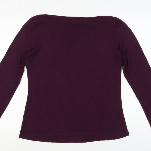 Warehouse Women's Purple Blouse Size 16 Boat Neck