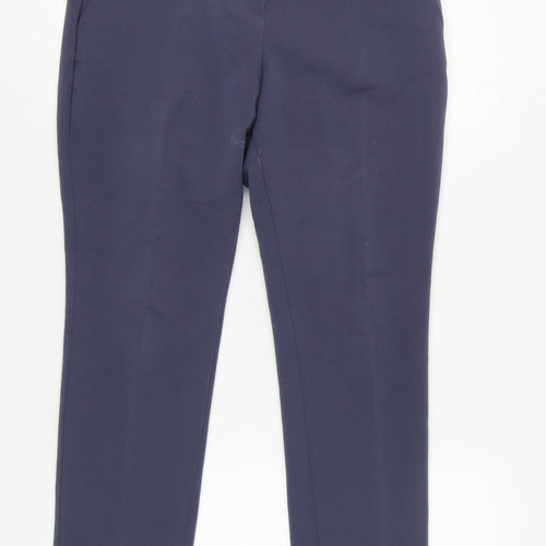 Marks and Spencer Women's Blue Trousers Size 14 Workwear