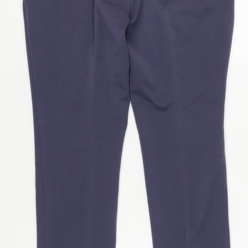 Marks and Spencer Women's Blue Trousers Size 14 Workwear