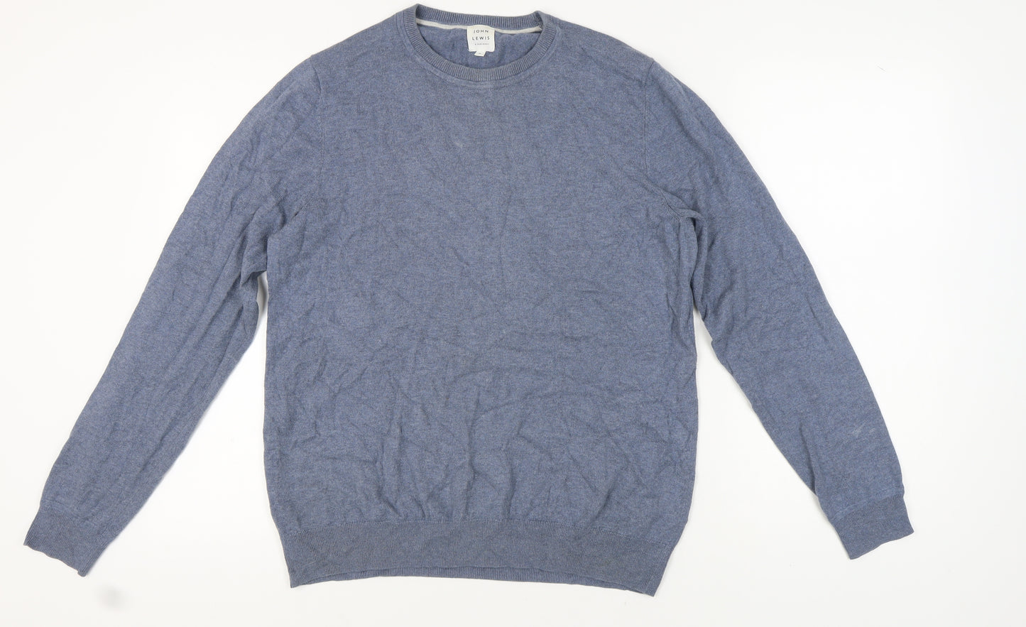 John Lewis Men's Blue Pullover Knit Jumper M