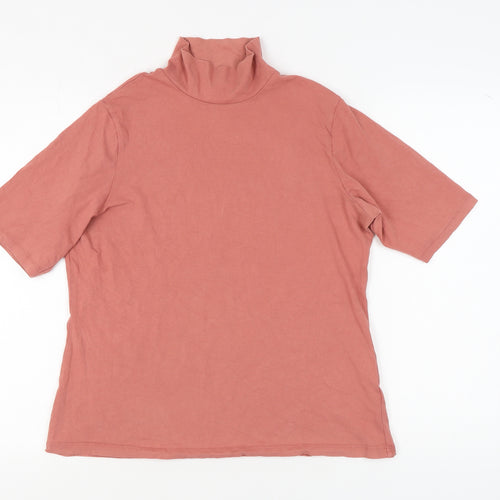 Marks and Spencer Pink High Neck Women's Top Size 18