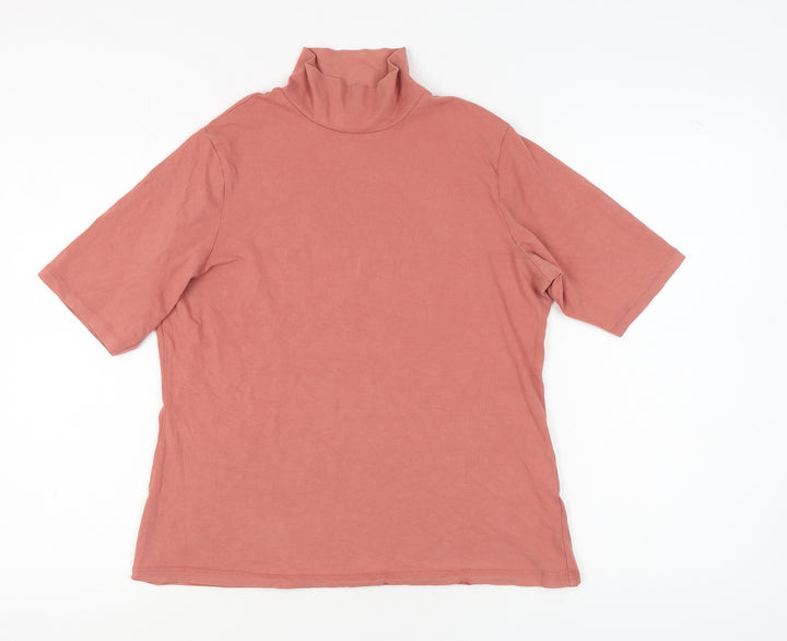 Marks and Spencer Pink High Neck Women's Top Size 18