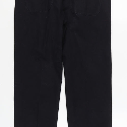Marks and Spencer Men's Black Straight Trousers Size 34