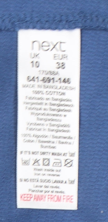 Next Women's Blue Full Zip Hoodie Size 10