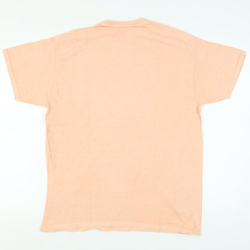 iets frans Men's Beige Crew Neck T-Shirt, Size S