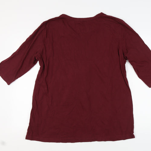 bpc selection Women's Red XL Basic Top