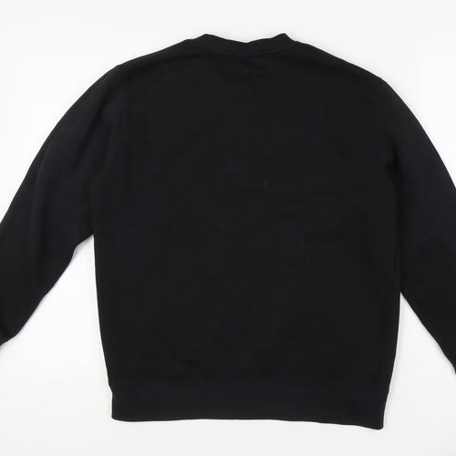 Pull&Bear Men's Black Pullover Sweatshirt M