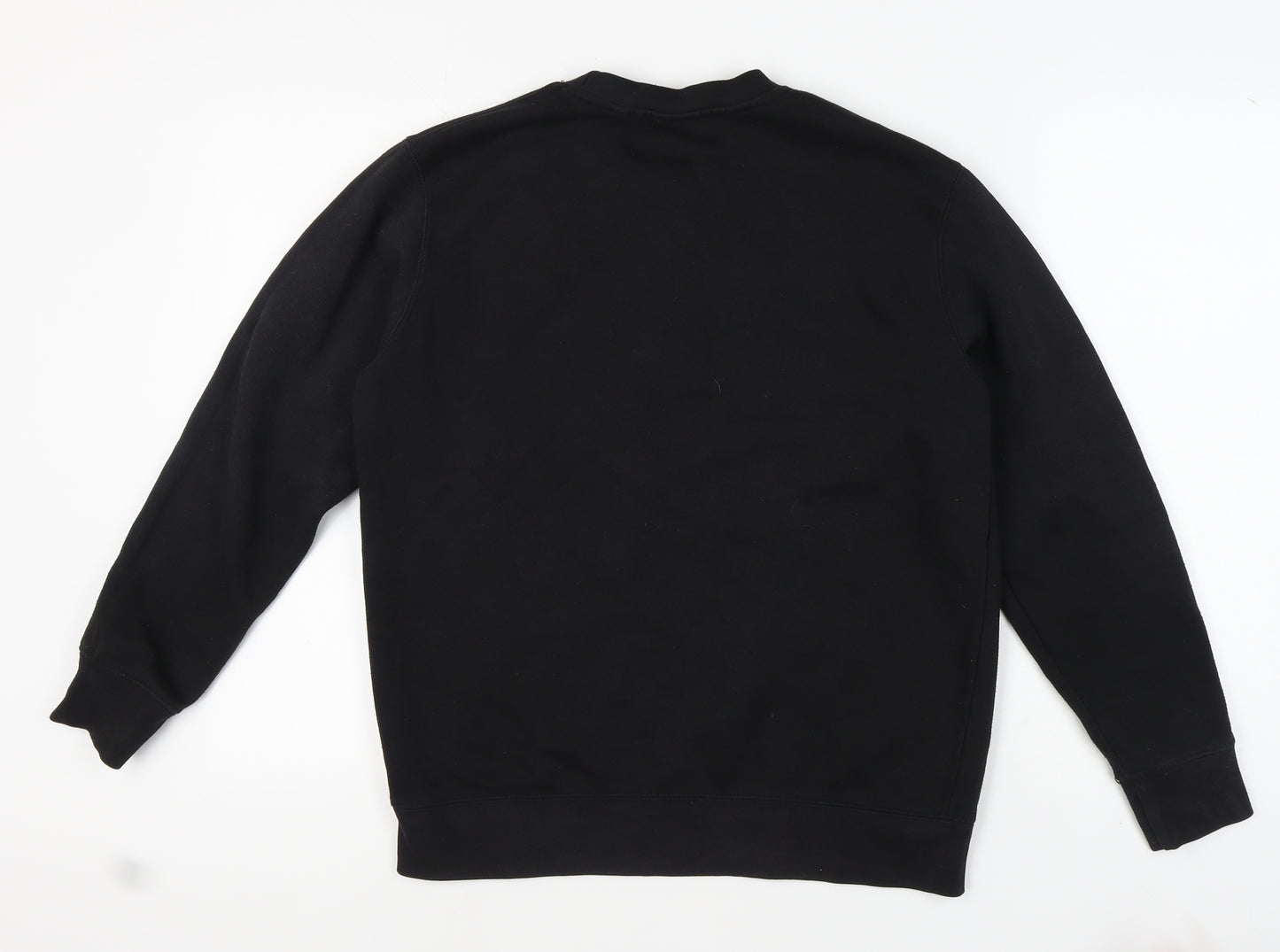 Pull&Bear Men's Black Pullover Sweatshirt M