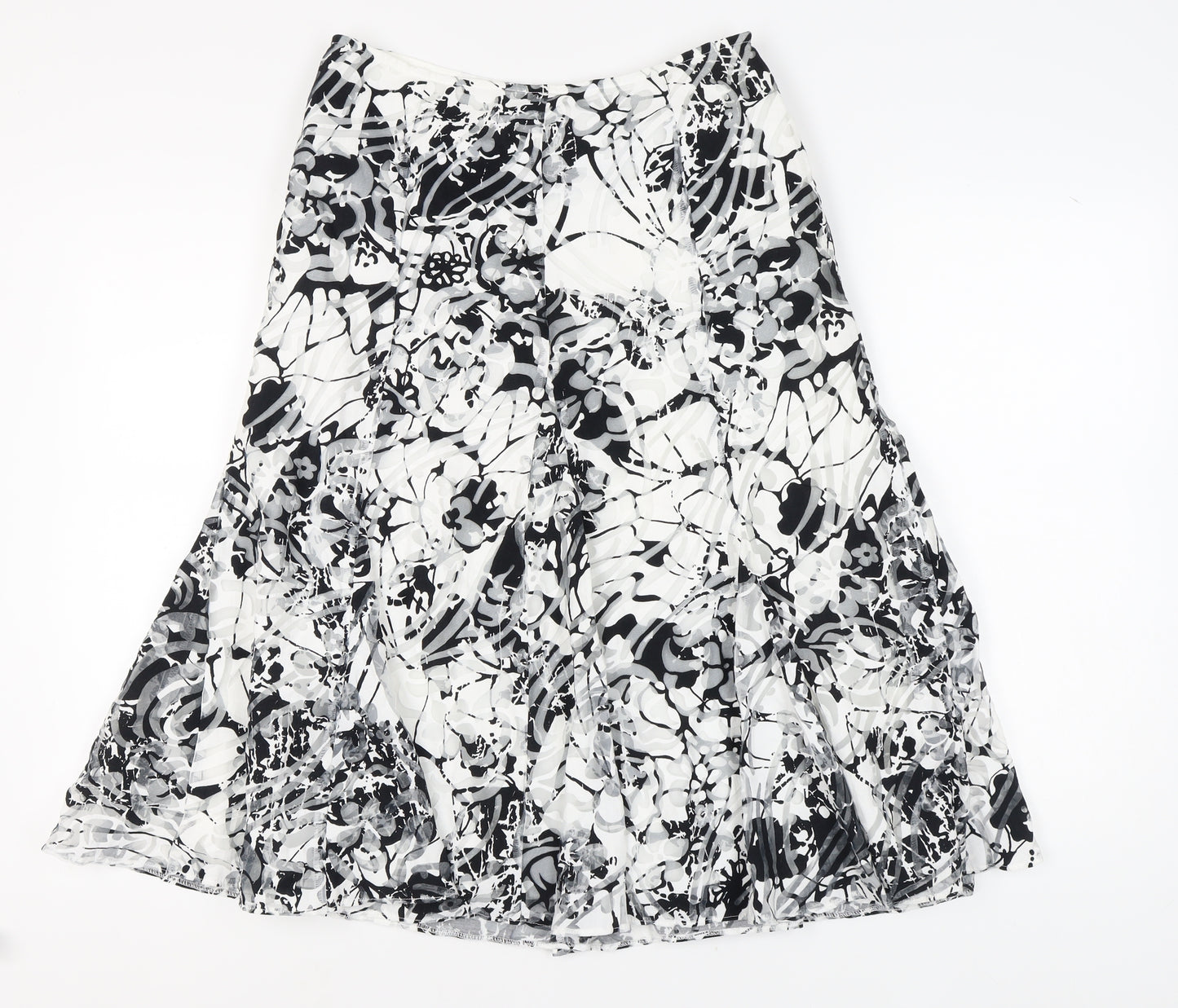 Per Una Women's Multicoloured A-Line Midi Skirt, Size 12