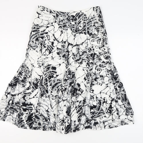 Per Una Women's Multicoloured A-Line Midi Skirt, Size 12