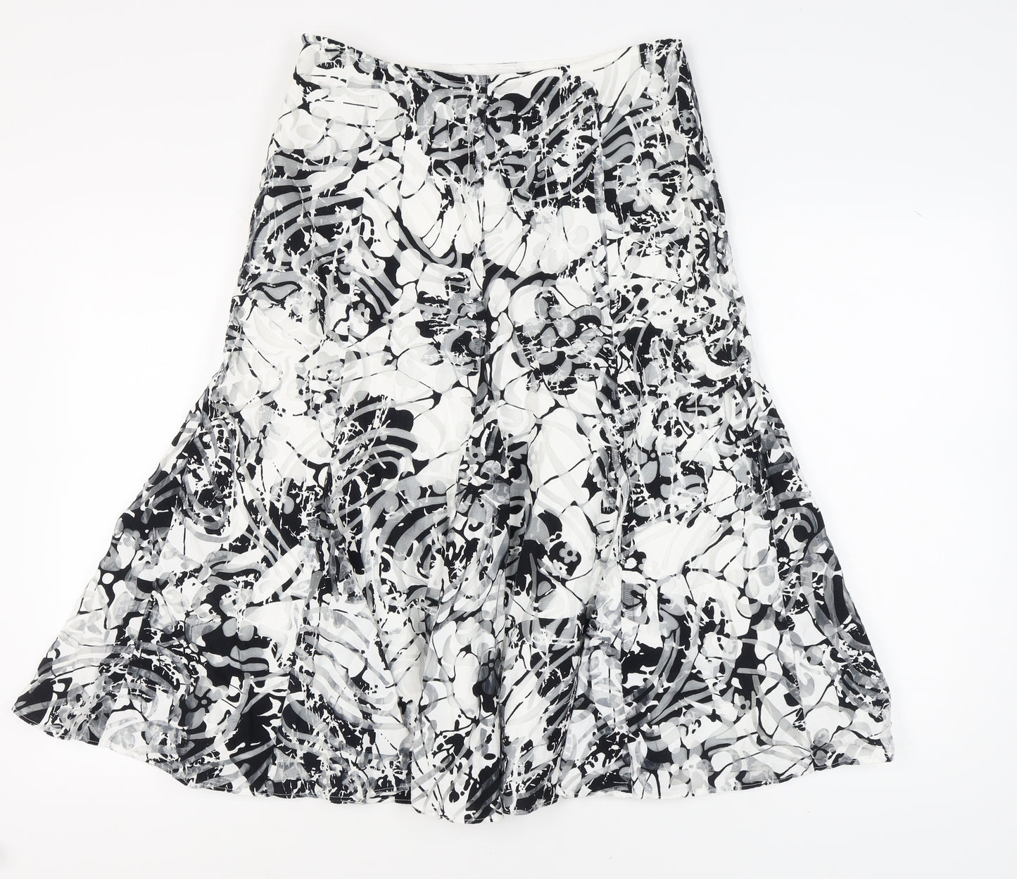 Per Una Women's Multicoloured A-Line Midi Skirt, Size 12