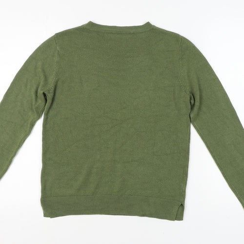 Marks and Spencer Women's Green Slim Pullover Jumper Size 12
