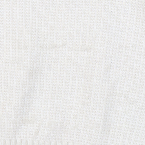Marks and Spencer Women's Ivory Roll Neck Jumper M
