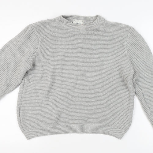 Topman Men's Grey Pullover Jumper, Size L