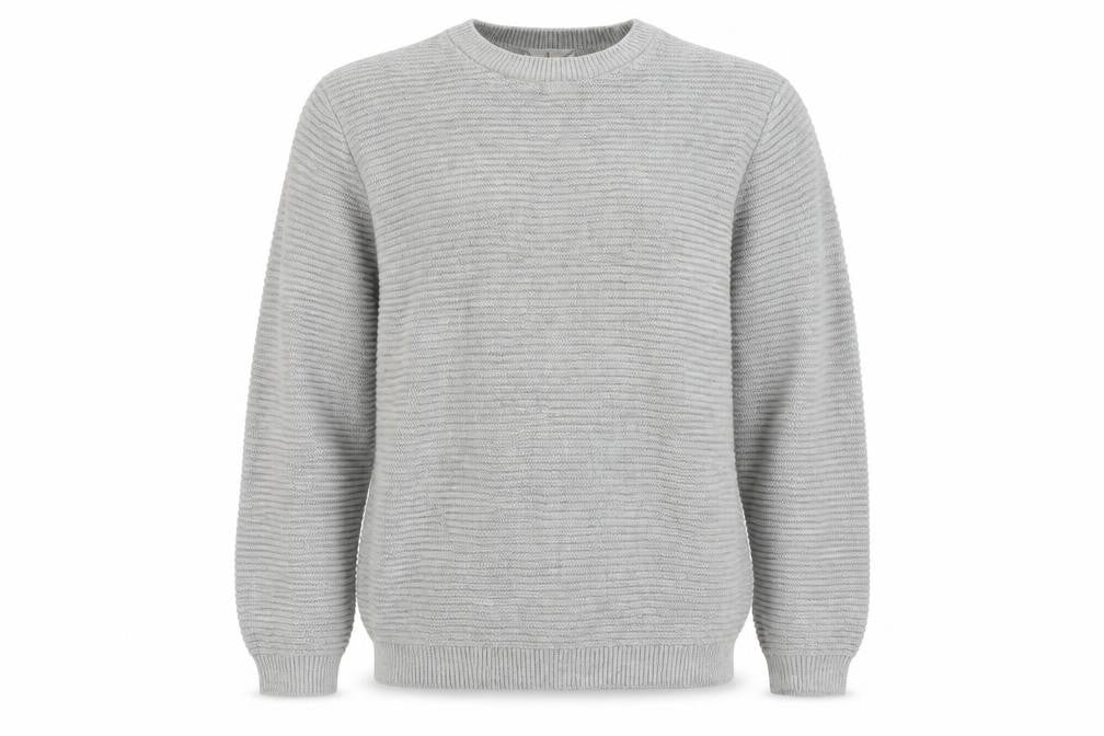 Front view of Topman Men's Grey jumper, size L
