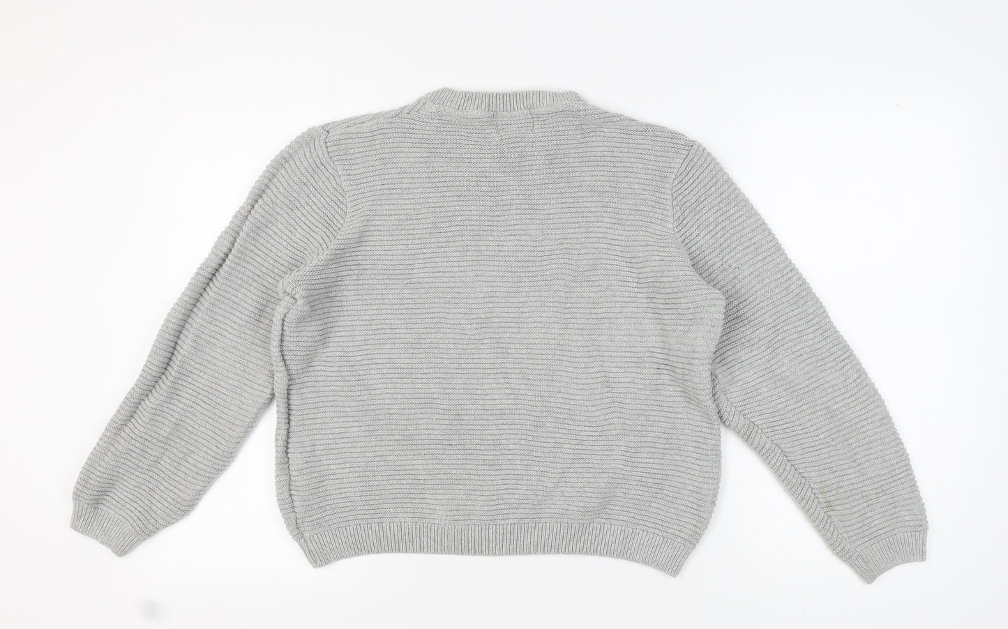 Topman Men's Grey Pullover Jumper, Size L