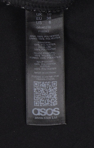 ASOS Women's Black Trousers Size 10