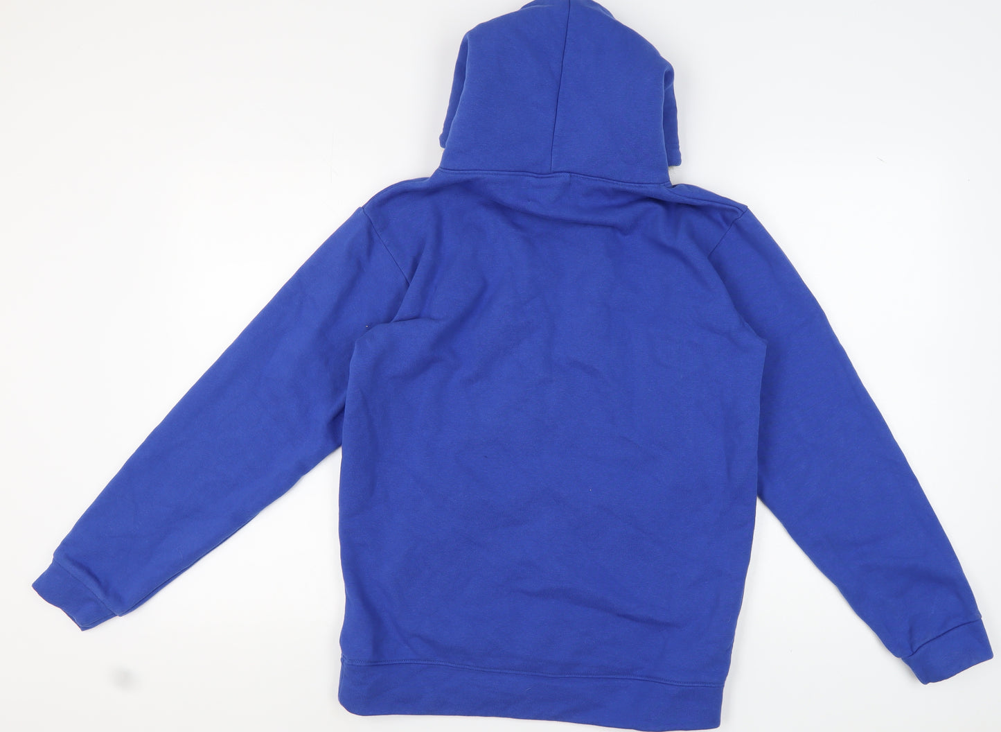Pull & Bear Men's Blue Pullover Hoodie, Size S, Winter