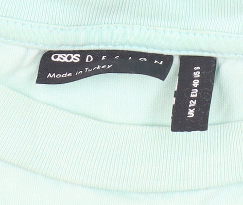 ASOS DESIGN Blue Unisex T-Shirt Size 12 Crew Neck Casual