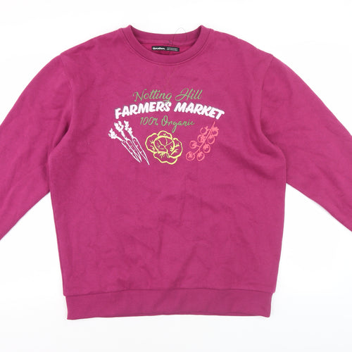 Threadbare Women's Purple Graphic Sweatshirt Size 12