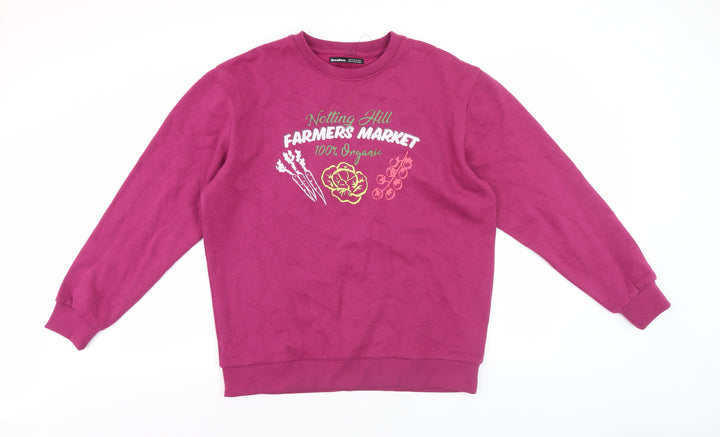 Threadbare Women's Purple Graphic Sweatshirt Size 12