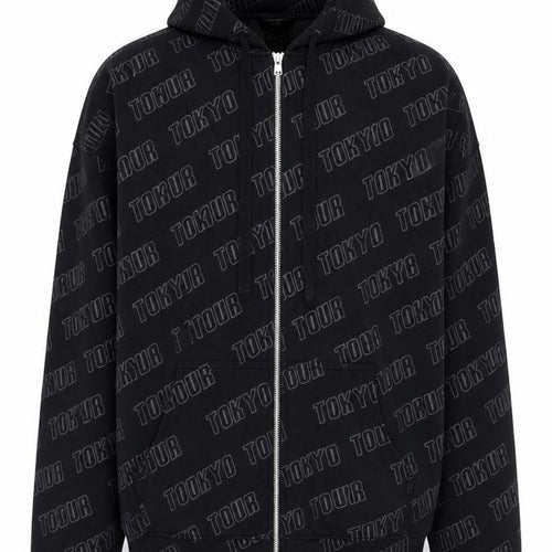 Motel Men's Black Hooded Jacket, Size L - City Style