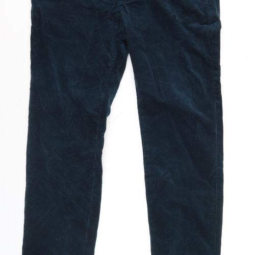 Marks and Spencer Men's Blue Corduroy Trousers M